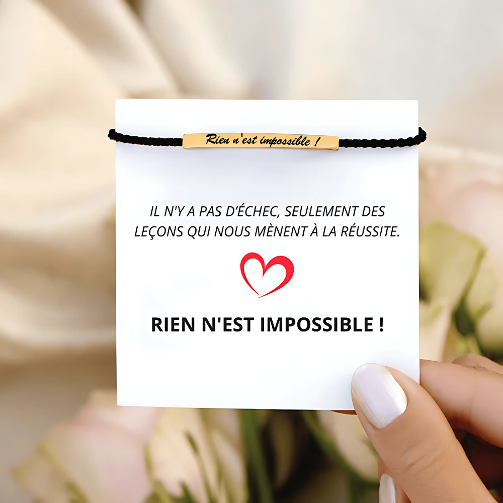 Bracelet Motivation - Rien n'est impossible !