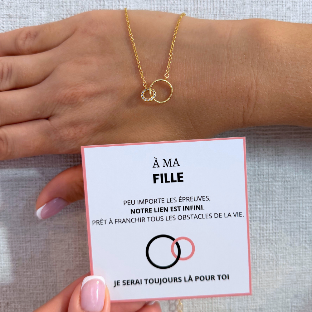 À Ma Fille - Collier Lien Infini